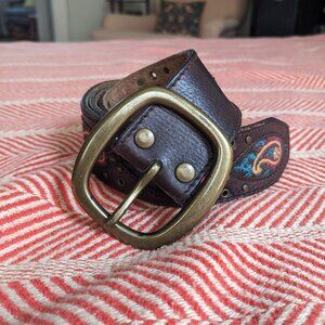 Lucky Brand Embroidered Belt Size Medium